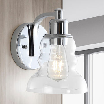 Manhattan Vintage Metal/Glass Industrial Rustic LED Vanity - JONATHAN Y